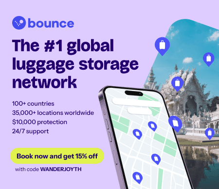 Bounce：所有行李寄存預訂享15%折扣