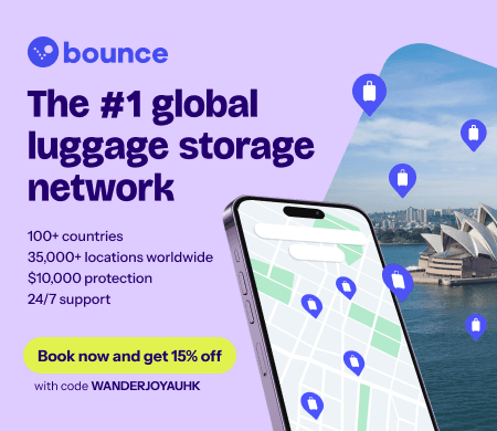 Bounce：所有行李寄存預訂享15%折扣