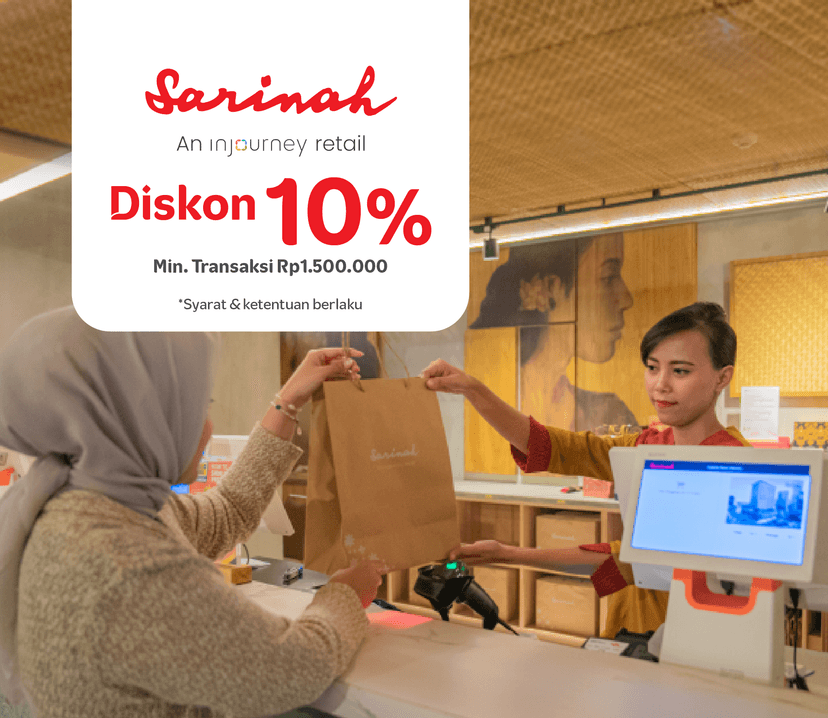 Sarinah: 10% OFF on purchases at Sarinah Department Store