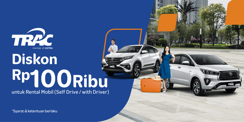 TRAC: IDR 100,000 OFF Self Drive & Chauffeur Driven Car Rentals for convenient car rental, private transport and road trips to popular attractions and destinations.