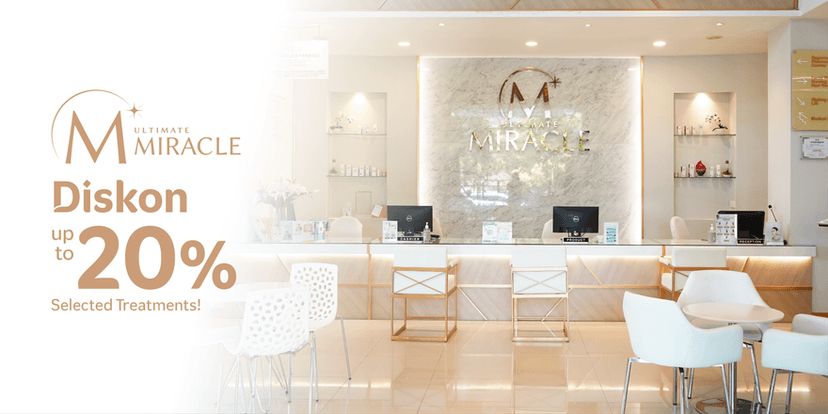 MIRACLE: Up to 20% OFF Premium Skincare & Non Surgical Beauty Treatments for facial treatments, skincare and aesthetic beauty services during your trip.