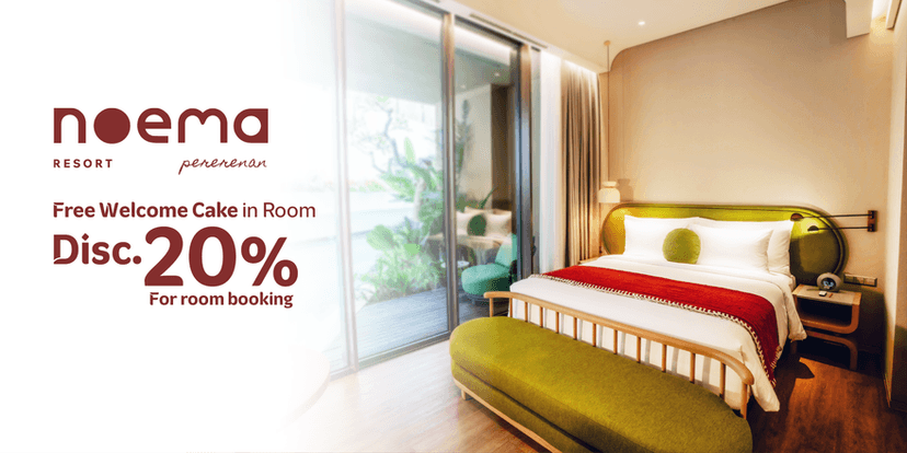 NOEMA: 20% OFF Room Bookings with Special In Room Cake Setup for a relaxing hotel stay and memorable celebration during your getaway.