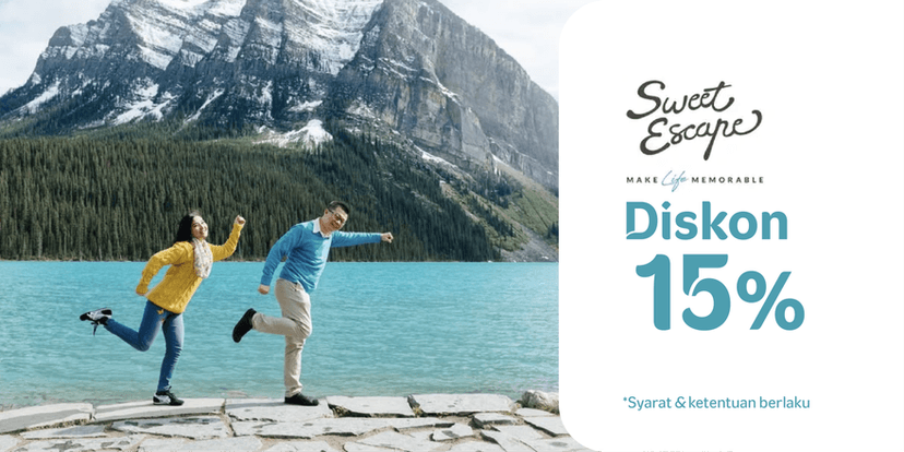 Sweet Escape: 15% OFF Photo Packages for professional travel photography and vacation photoshoots in Jakarta, Bogor, Bali, Bandung, Yogyakarta and Labuan Bajo.
