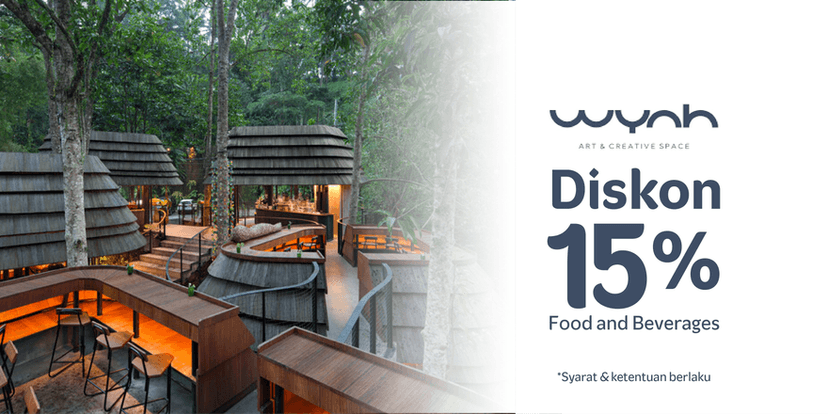 Wyah Art and Creative Space: 15% OFF food and beverages to enjoy dining, drinks and a unique art inspired café experience surrounded by nature in Ubud, Bali.