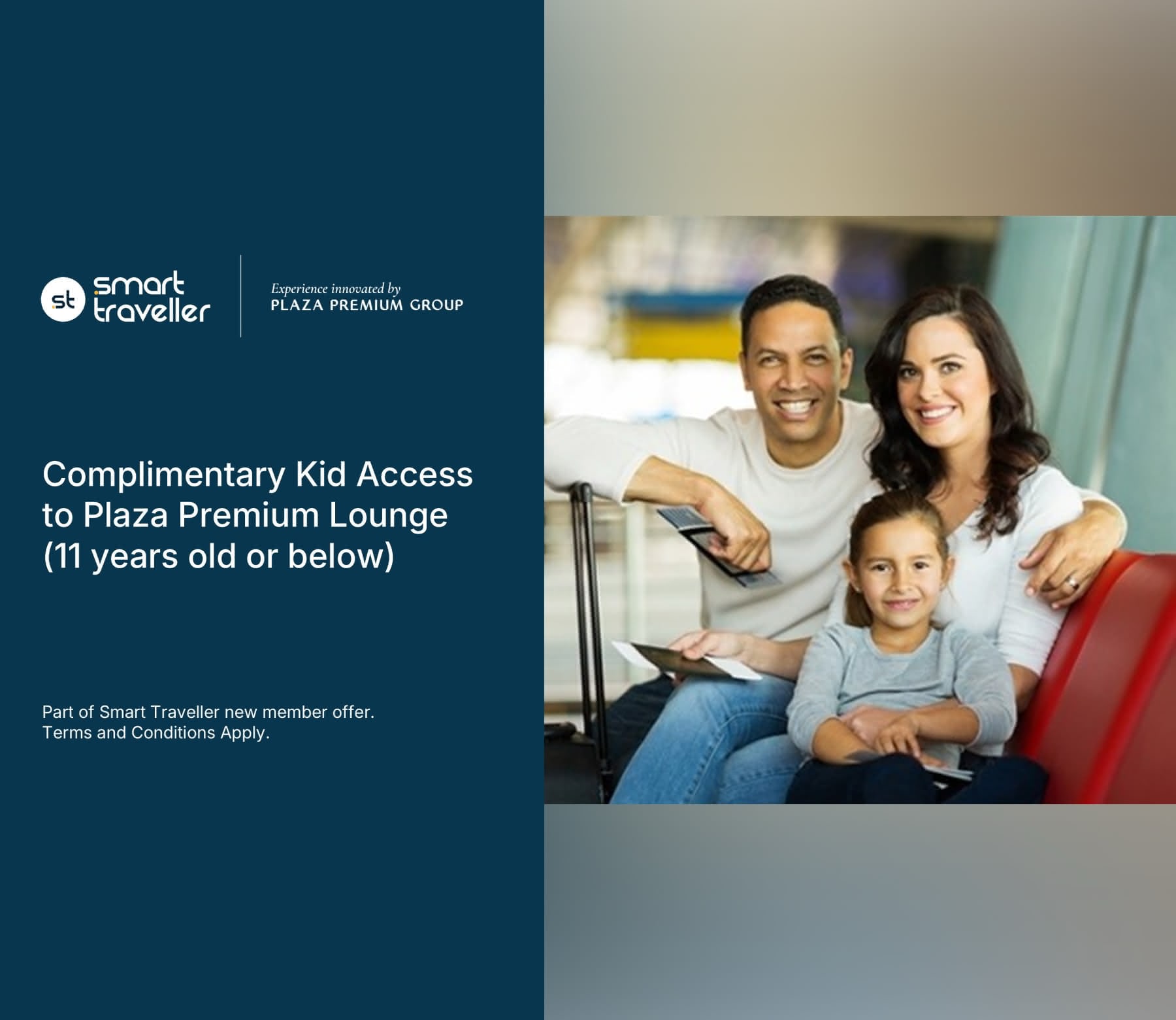 Smart Traveller: 11 歲或以下隨行兒童免費使用環亞機場貴賓室